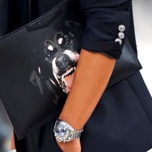 Givenchy rottweiler clutch bag